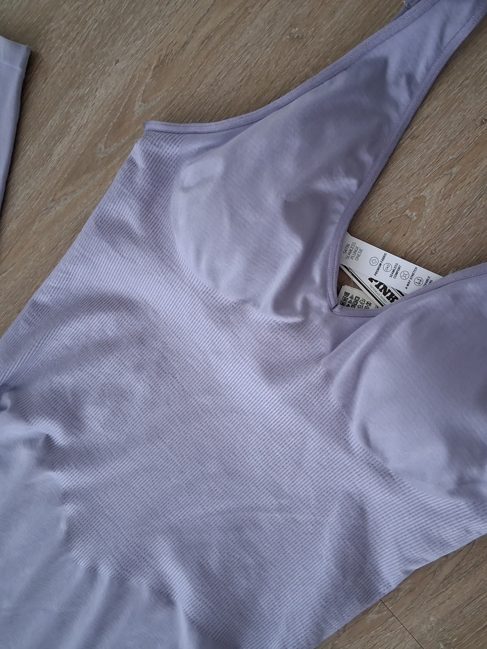 PINK Victorias Secret Satin Seamless Plunge Workout Onesie Size M - Picture 4 of 6